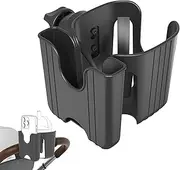 Nankoyal Stroller Cup Holder,Electric Scooter Cup Holder - 2 In 1 Adjustable Organizer Storage For Shopping Walking Jogging Picnic Home