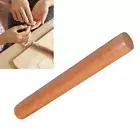 (Brown)Wood Rolling Pin Multifunctional Notstick Dough Roller Pin For Kitchen