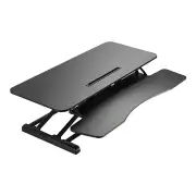 Brateck Gas Spring Sit Stand Desk Converter with Keyboard Tray Deck