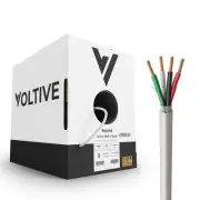 Voltive 14/4 Speaker Wire - CL3 - In-Wall/Direct Burial - OFC - 250ft - White