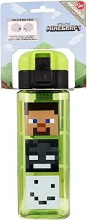 Minecraft Square Water Bottle with Carry Handle 550ml