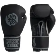 NEW Powrbox Undefeated Shadow Matte Black/Grey Boxing Gloves