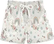 [RPLIFE] Swimming Clothes for Boys, Anti-Chafe Swim Trunks Boys 2 T, Unicorns Rainbow Manes Tails