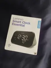 Lenovo Smart Clock Essential With Google Assistant | Hemp Grey - Wifi Connecting