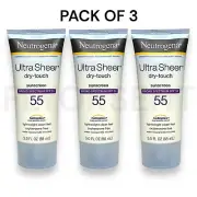 Neutrogena Ultra Sheer Dry-Touch SPF 55 Sunscreen Lotion 3oz 08/24 EXP USEABLE!