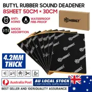 8x 50X30CM Deadening Vibration Sound Proofing Damping Mat Trunk Shockproof (for: Toyota)