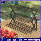 Picnic BBQ Table Shelf Tool-free Camp Storage Rack Camping Home Accessories AU
