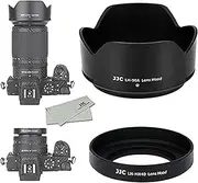 JJC Set of 2 Pack Lens Hood Shade for Nikon NIKKOR Z DX 50-250mm F4.5-6.3 VR & 16-50mm f/3.5-6.3 VR/Z 50mm F1.8 S on Nikon Z50 Camera, Replaces HN-40 and HB-90A