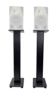 (2) Rockville 28" Studio Monitor Speaker Stands For ADAM Audio A3X Monitors