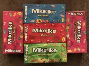 Five Boxes of Mike and Ike Original Fruits Candy 0.78 Ounce Box (Pack of 24)