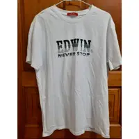 在飛比找蝦皮購物優惠-【二手】 EDWIN 白色短袖T-shirt 男生版 青春 