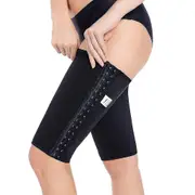 Women Thigh Slimmer Leg Compression Sleeves Slimming Thigh Wraps Body Shaper Black S