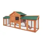 Rabbit Hutch Large Metal Run Wooden Cage Chicken Coop Guinea Pig