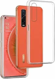 [REY] Pack of 3 Transparent Silicone TPU case for Oppo FIND X2 PRO, Mobile Phone case Premium Scratch-Resistant TPU Transparent Protective case, Ultra Thin 0.33 mm