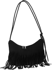 [TINEASUR] Vintage Shoulder Bag Stylish Tassel Handbag Lightweight Versatile Design for Everyday Use for Travel Shopping and Gifting