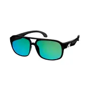 MAKO HARRIES 9606 Matte Black Frame Rose HD Glass Lens Green Mirror Sunglasses