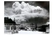 Nagasaki Atomic Bomb Blast PHOTO Japan Ground Level, Fat Man Nuclear Detonation