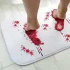 Bath Mat Halloween Bath Mat Bloody Footprint Bath Mat Changes Will Not Color Whe