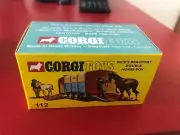 CORGI TOY 112 QUALITY REPRO BOX RICE'S BEAUFORT DOUBLE HORSE BOX