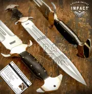 IMPACT CUTLERY RARE CUSTOM D2 FULL TANG LARGE FULLER ART DAGGER KNIFE SWORD