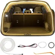 Dynamic Flowing Car Trunk Light Strip, Tailgate Light barlights for car CarTrunk LED Light Strip, Flexible LED StripCar TrunkLight, Waterproof Cargo Ambient Lighting for SUV Vans (Warm Yellow, 200cm)