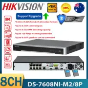 Hikvision DS-7608NI-M2/8P 32MP 8K 4K Network Video Recorder M series 8CH NVR HDD