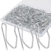 Metal Curtain Hooks 200PCS Drapery Hook Pins Stainless Steel Pin-on Hooks fo