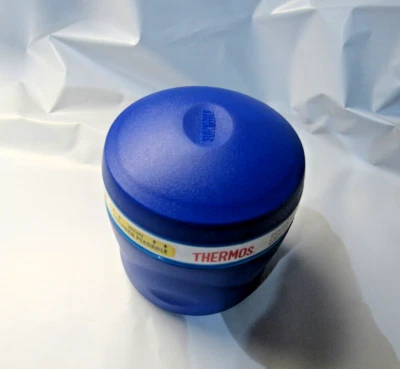 Thermos Insulated Snack Jar With Collapsible Spoon 8 oz Blue