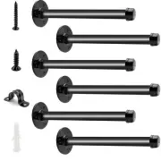 6 Pack Industrial Pipe Heavy Duty Shelf Brackets 12 Inch Iron Floating Shelves