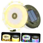 Solar Camping String Lights Outdoor, 2 in 1 Rechargeable Camping Lights with