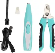 Dog Trimmer and Nail Clipper, Dog Clippers for Grooming, Multifunctional Pet Foot Hair Clippers, Rechargeable Quiet Grooming Clippers Kit for Dogs and Cats