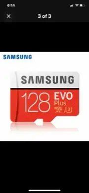 SAMSUNG EVO Plus 128GB MicroSD Micro Flash Memory Card w/ SD Adapter