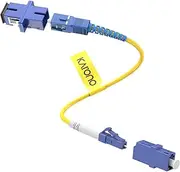 Fiber Optic Adapter, Karono LC to SC On-line Transfer Adapter Cable, Male & Female Mutual Transfer Singlemode 9/125 Simplex Fiber Optic Cable, Hybrid Connector Coupler Converter Dongle