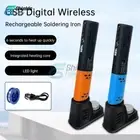 Portable USB Soldering Iron kit Rechargeable LED Digital Soldering Tool Cordless