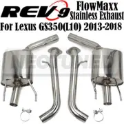 Rev9 FlowMaxx Stainless Axle-Back Exhaust 60mm Pipe For Lexus GS350 L10 2013-18 (for: Lexus)