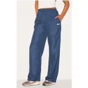 PRETTYLITTLETHING Tall Navy Shell Drawstring Wide Leg Pants, Navy