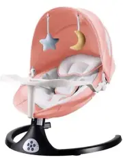 Baby Swing 5 Speeds Electric Bluetooth Baby Rocker With 3 Time Settings & Remote