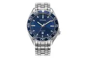 Citizen Blue Dial Eco-Drive Stainless Steel Dress Men's Watch (AW1770-53L)