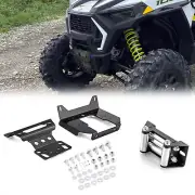 Winch Mount Plate+4 7/8" Roller Fairlead For Polaris RZR 900 1000 General 1000
