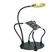 Helping Hands Soldering Station with 8X Magnifying Glass, 4 Flexible Helping ...
