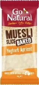 Go Natural Muesli Slice Yoghurt Apricot 90g