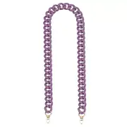 47.2" Acrylic Purse Chain Strap Handle for Shoulder Crossbody Bag Handbag Purple