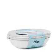 Hip 24cm 23Oz/1.1L Salad Bowl Plastic Storage Food/Snack Container w/ Lid Cloud