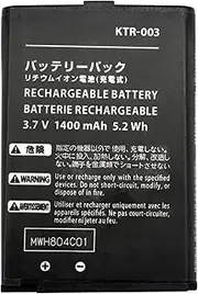 OSTENT 1400mAh 3.7V Rechargeable Lithium-ion Battery Pack for Nintendo New 3DS Console
