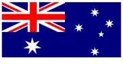 Aussie Flag , Diecut vinyl adhesive sticker 190x110mm approx