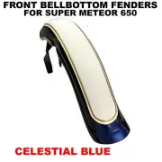 "BELLBOTTOM FENDER, CELESTIAL BLUE" FRONT FIT FOR ROYAL ENFIELD SUPER METEOR 650