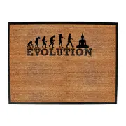 Evolution Buddha - Funny Novelty Doormat Man Cave Floor mat