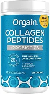 Orgain Collagen +Superfoods with 20 Grams of Grass-Fed Collagen and Vitamin C, Unflavored, 25.6 oz