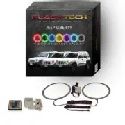 RGB Angel Eye LED Halo kit with IR Remote for 2002-2007 Jeep Liberty Headlights (for: Jeep)
