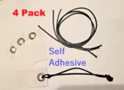 Grommet Tabs w/ Ties for Tyvek Homewrap Ground Sheets ~ Tent Footprints ~ Tarps